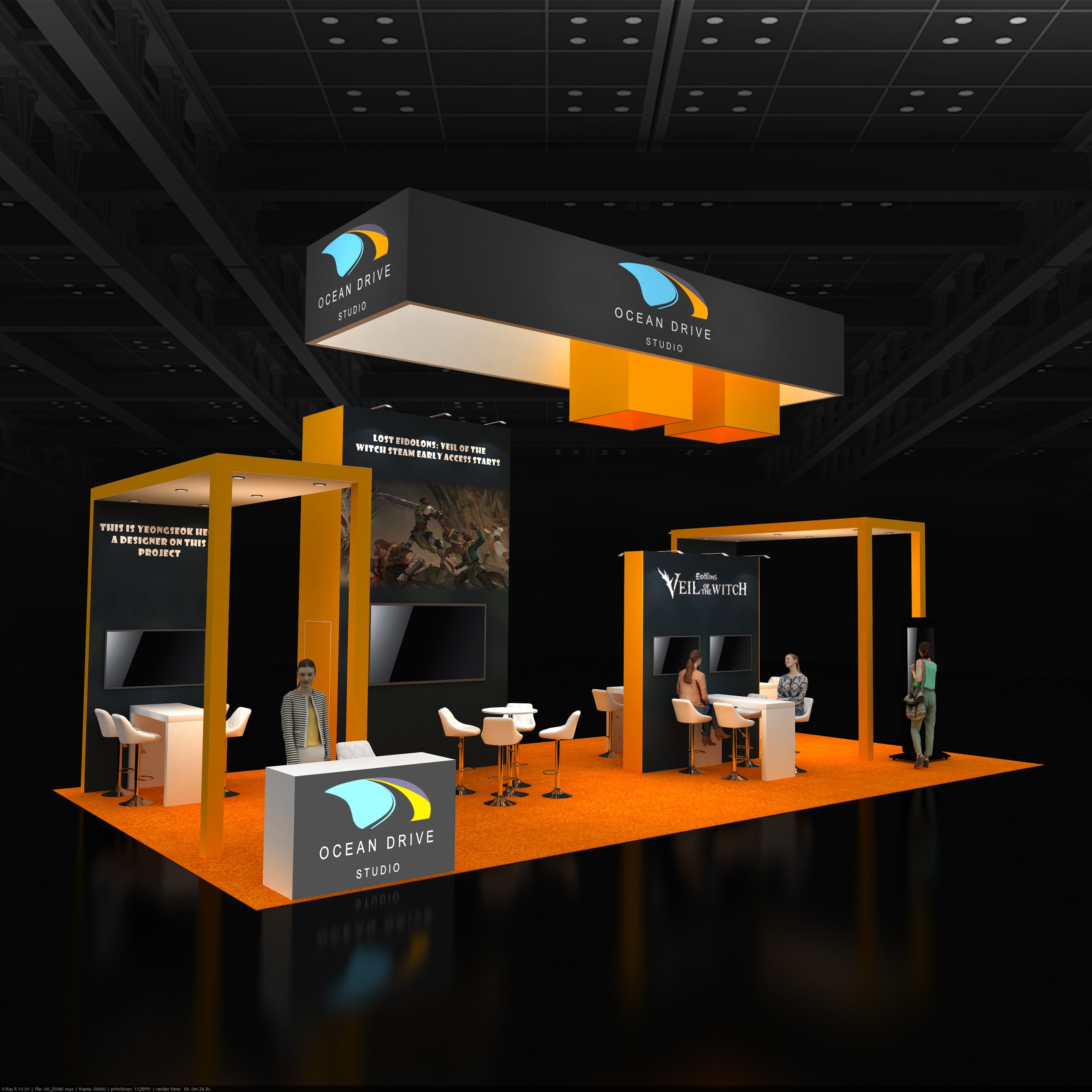 20×40 Trade Show Booth Rentals & Booth Designs