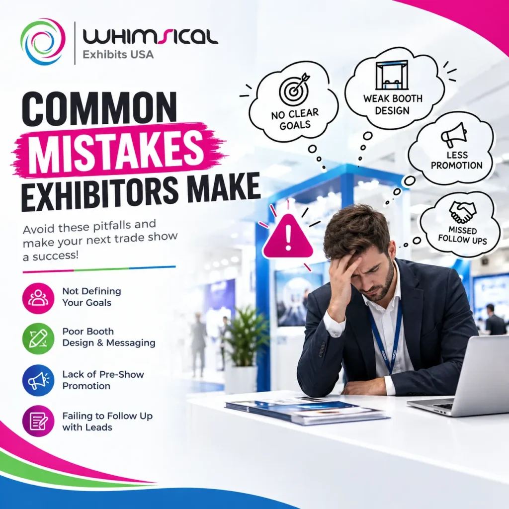 Common mistakes exhibitors make at trade shows