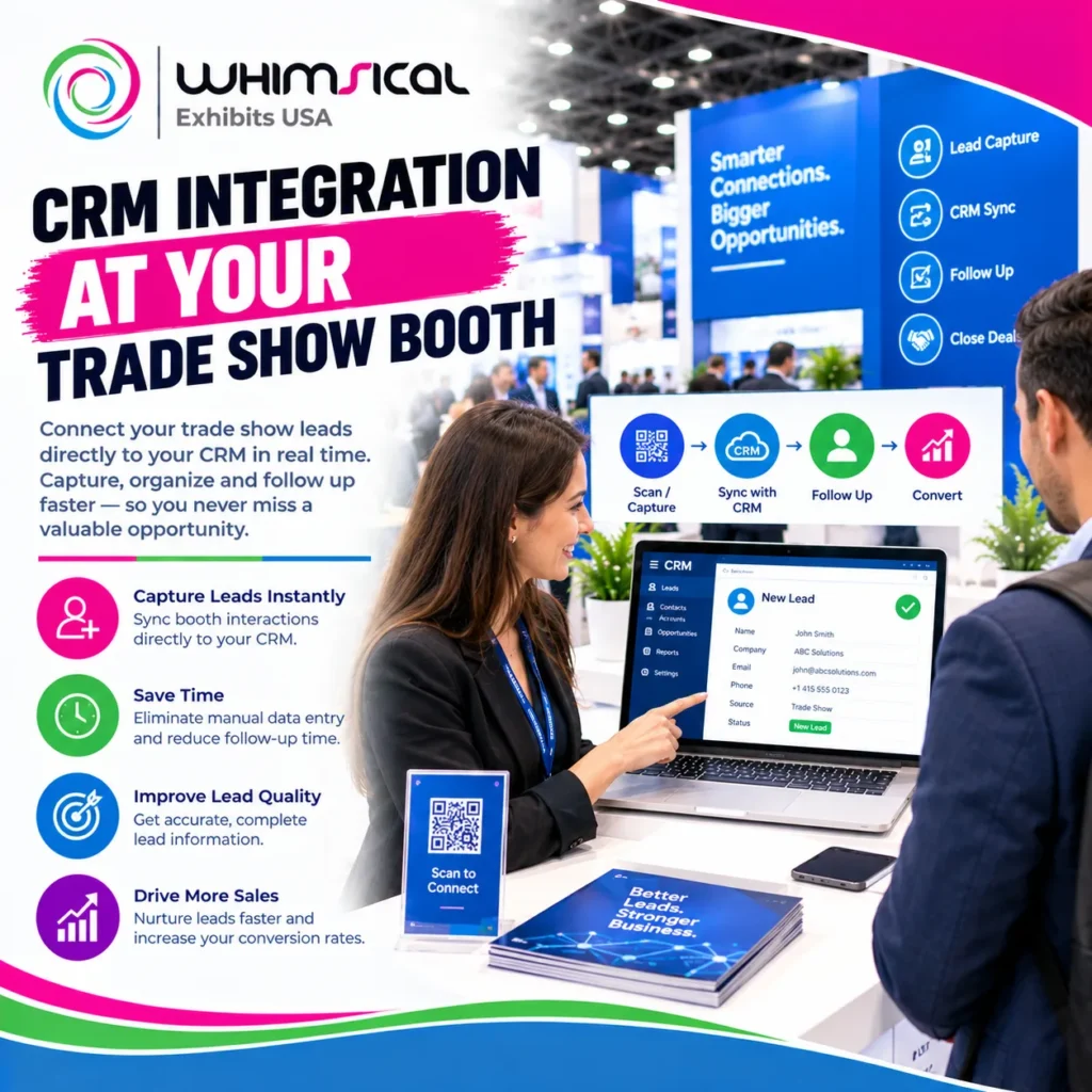 CRM integration at a trade show booth