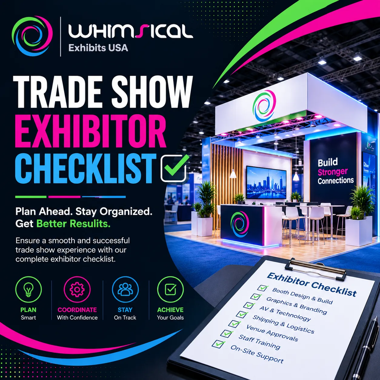 Trade show exhibitor checklist for event planning